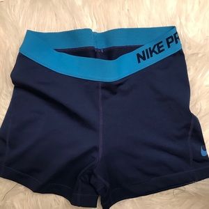 Blue workout Nike shorts!